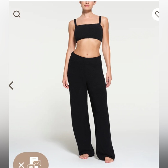 NWT! SKIMS 2X-3X Sherpa Teddy Wide Leg pant - Picture 2 of 4
